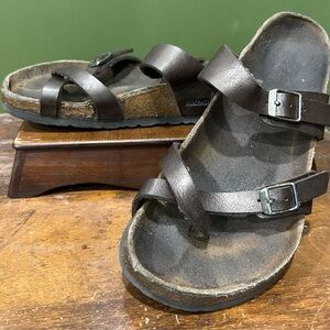 Birkenstock Mayari Women's Flat Leather Comfort Sandal Size 8.5